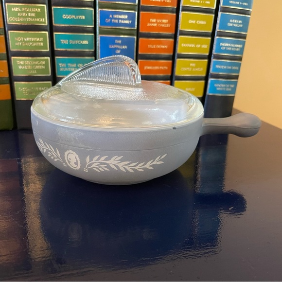 Glasbake Kitchen Vintage Glasbake Cameo Soup Mug Bowl With Lid